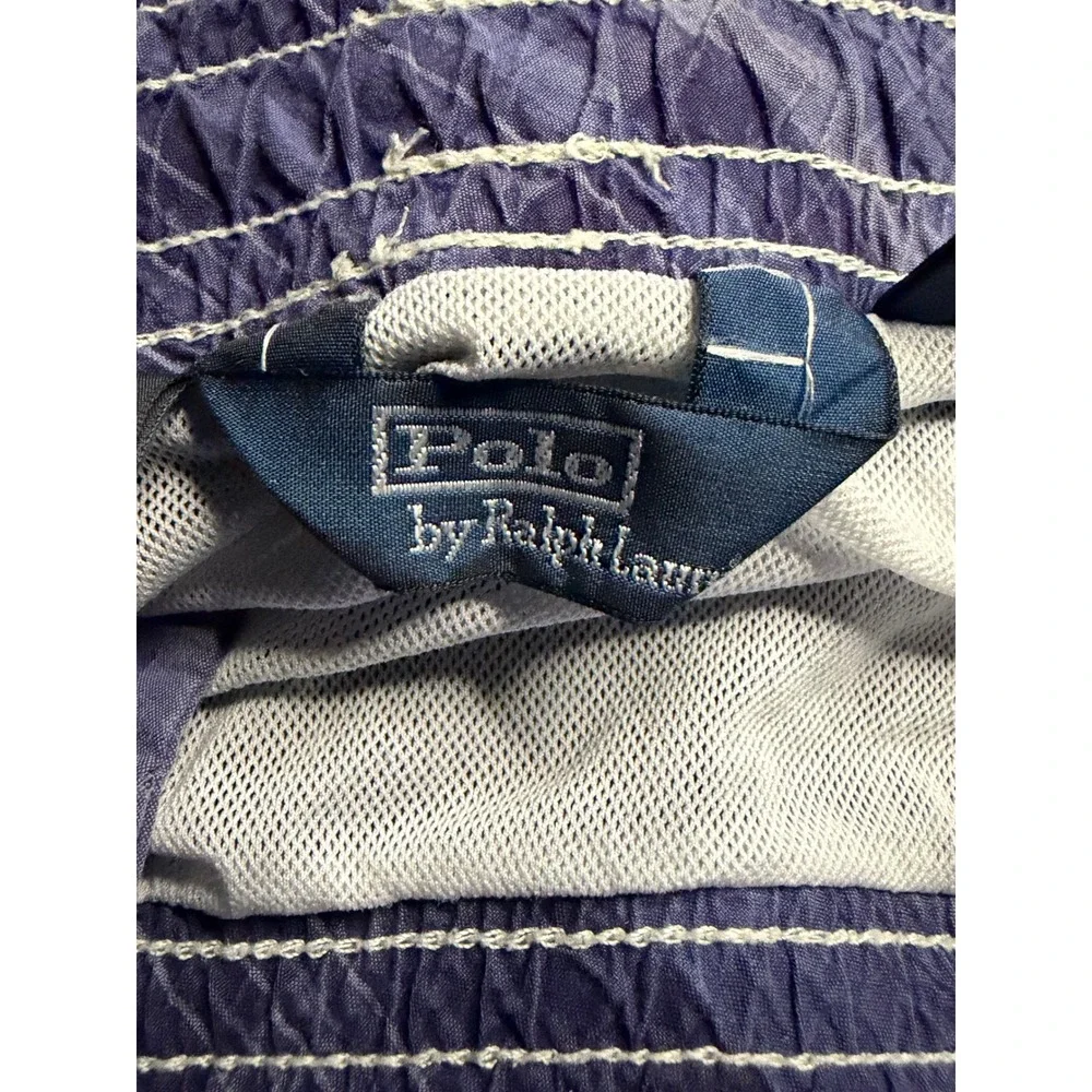 Polo Ralph Lauren Mens Blue Plaid Swim Trunks XXL Mesh‎ Lined Board Shorts